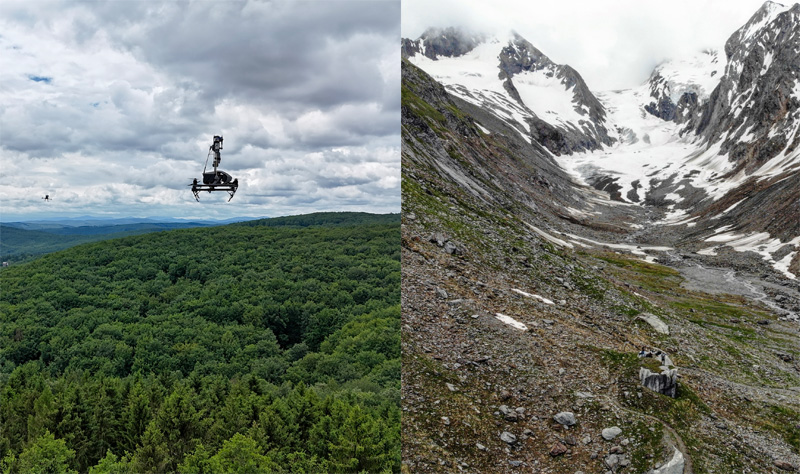 drones and
                    glacier in austria